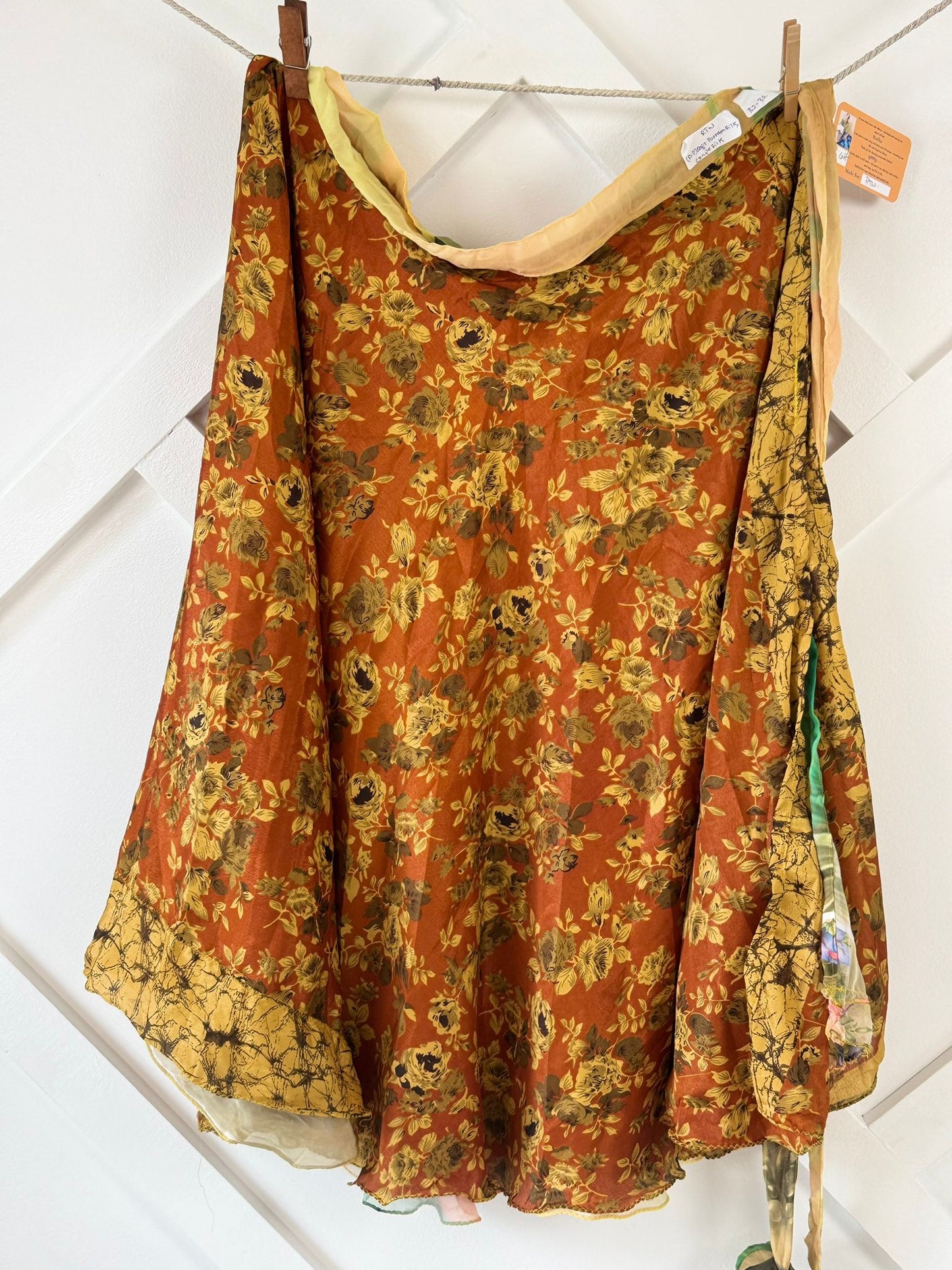 Digital print Premium Regular Calf Skirt - M036 - Rangeelaa - Fairtrade Sustainable Women's Clothingsaree wrap skirts