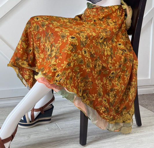 Digital print Premium Regular Calf Skirt - M036 - Rangeelaa - Fairtrade Sustainable Women's Clothingsaree wrap skirts