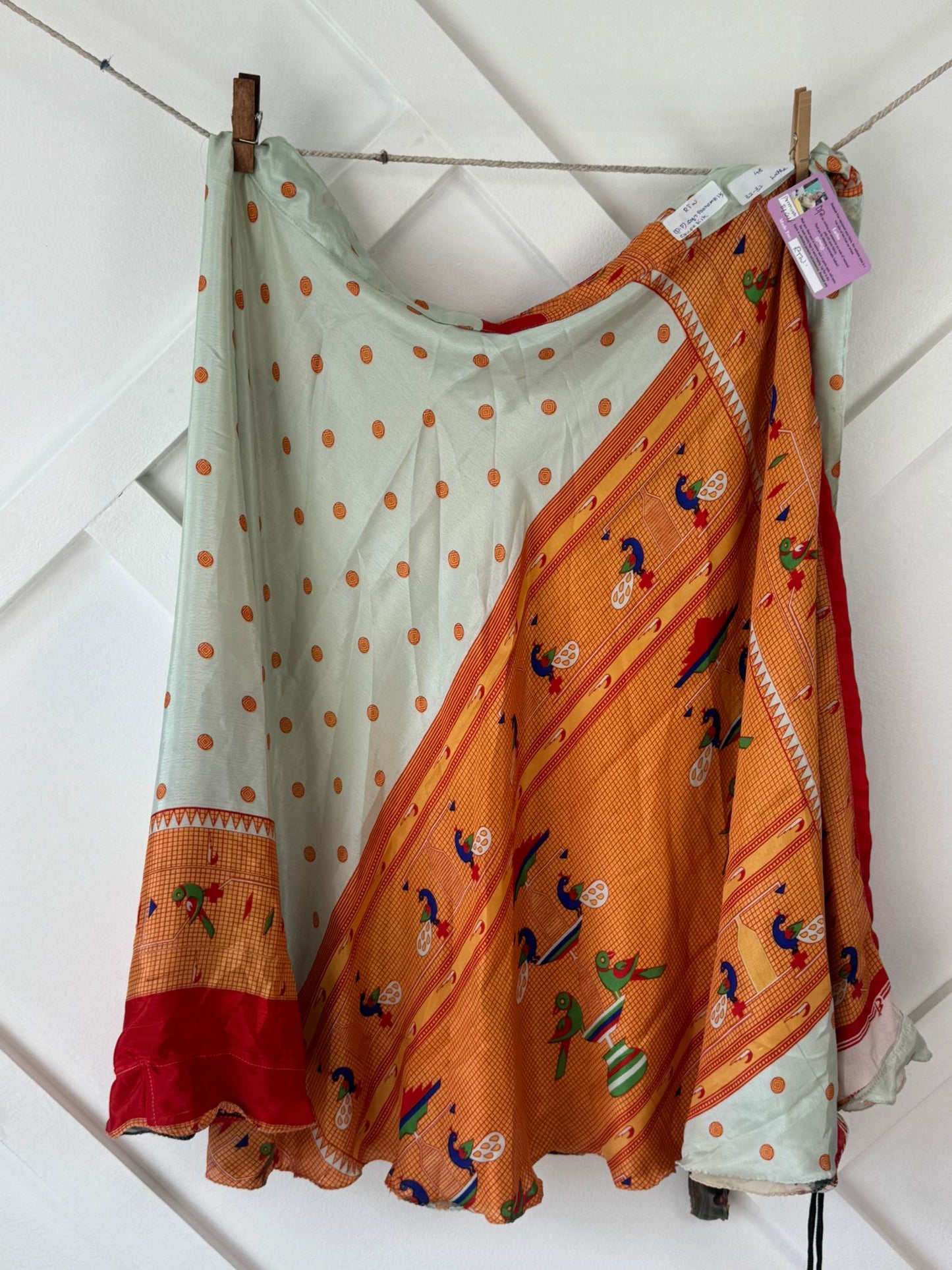 Digital print Premium Regular Calf Skirt - M050 - Rangeelaa - Fairtrade Sustainable Women's Clothingsaree wrap skirts