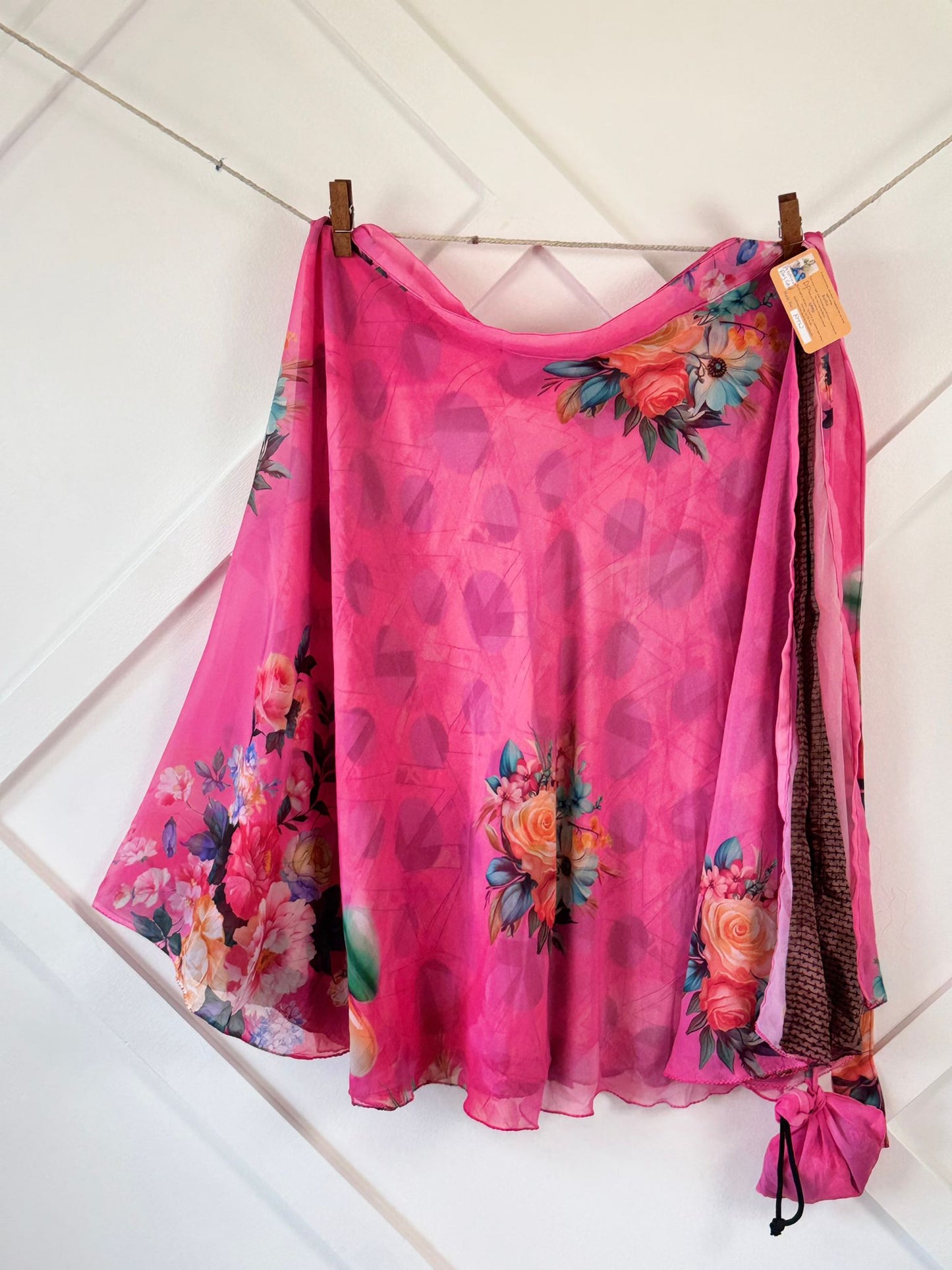 Digital print Premium Regular Calf Skirt - M077 - Rangeelaa - Fairtrade Sustainable Women's Clothingsaree wrap skirts