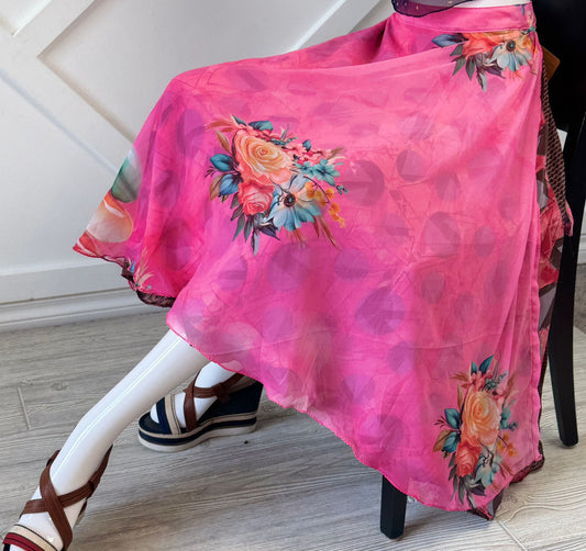 Digital print Premium Regular Calf Skirt - M077 - Rangeelaa - Fairtrade Sustainable Women's Clothingsaree wrap skirts