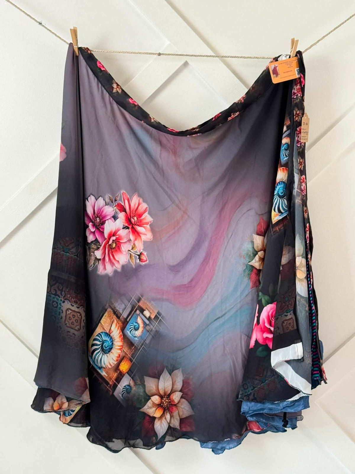 Digital print Premium XL Ankle skirt-ES016 - Rangeelaa- Fairtrade Sustainable Women's Clothingskirts