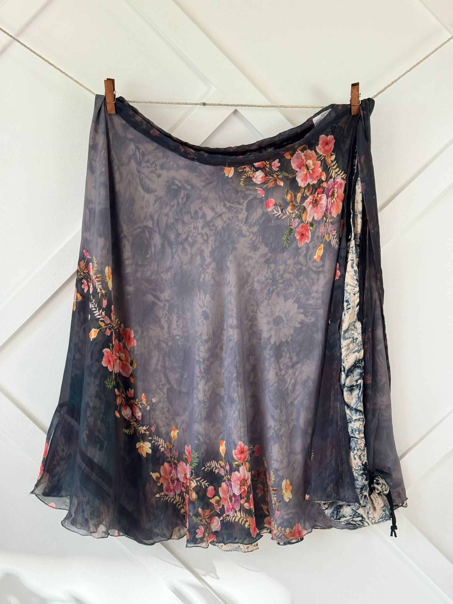 Digital print Premium XL Ankle skirt - M043 - Rangeelaa - Fairtrade Sustainable Women's Clothingsaree wrap skirts