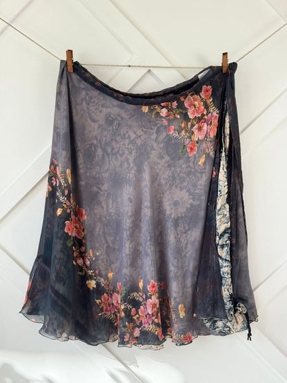 Digital print Premium XL Ankle skirt - M043 - Rangeelaa - Fairtrade Sustainable Women's Clothingsaree wrap skirts