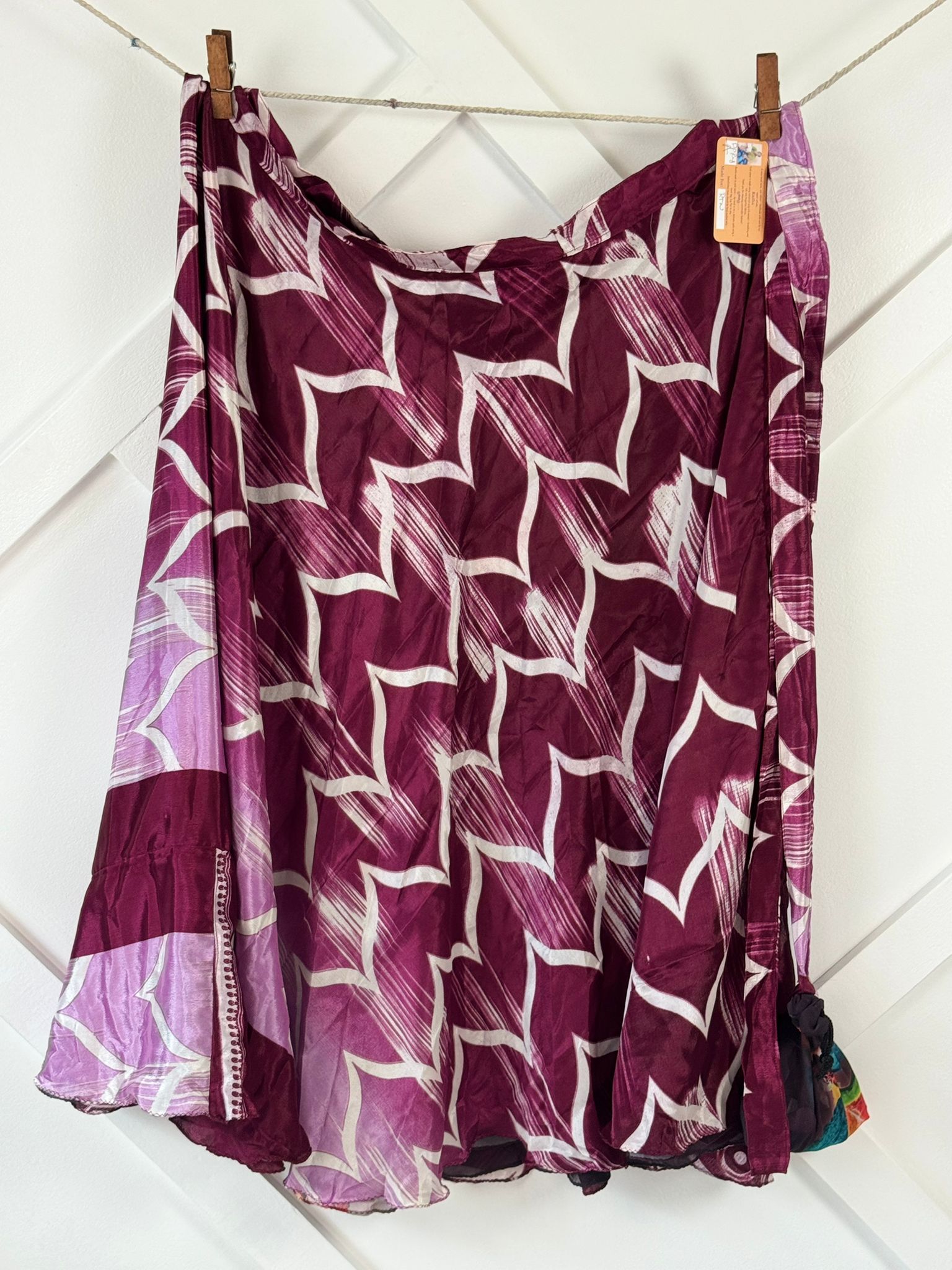 Digital print Premium XL Ankle skirt - M045 - Rangeelaa - Fairtrade Sustainable Women's Clothingsaree wrap skirts