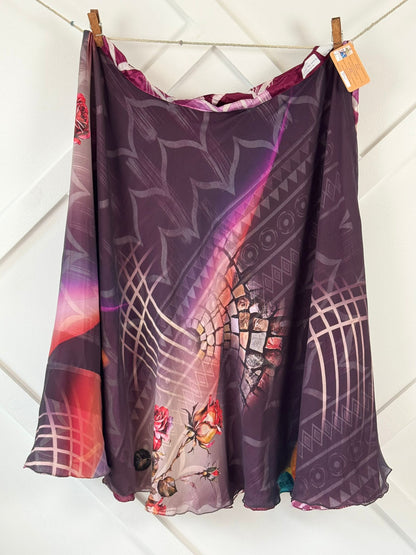 Digital print Premium XL Ankle skirt - M045 - Rangeelaa - Fairtrade Sustainable Women's Clothingsaree wrap skirts