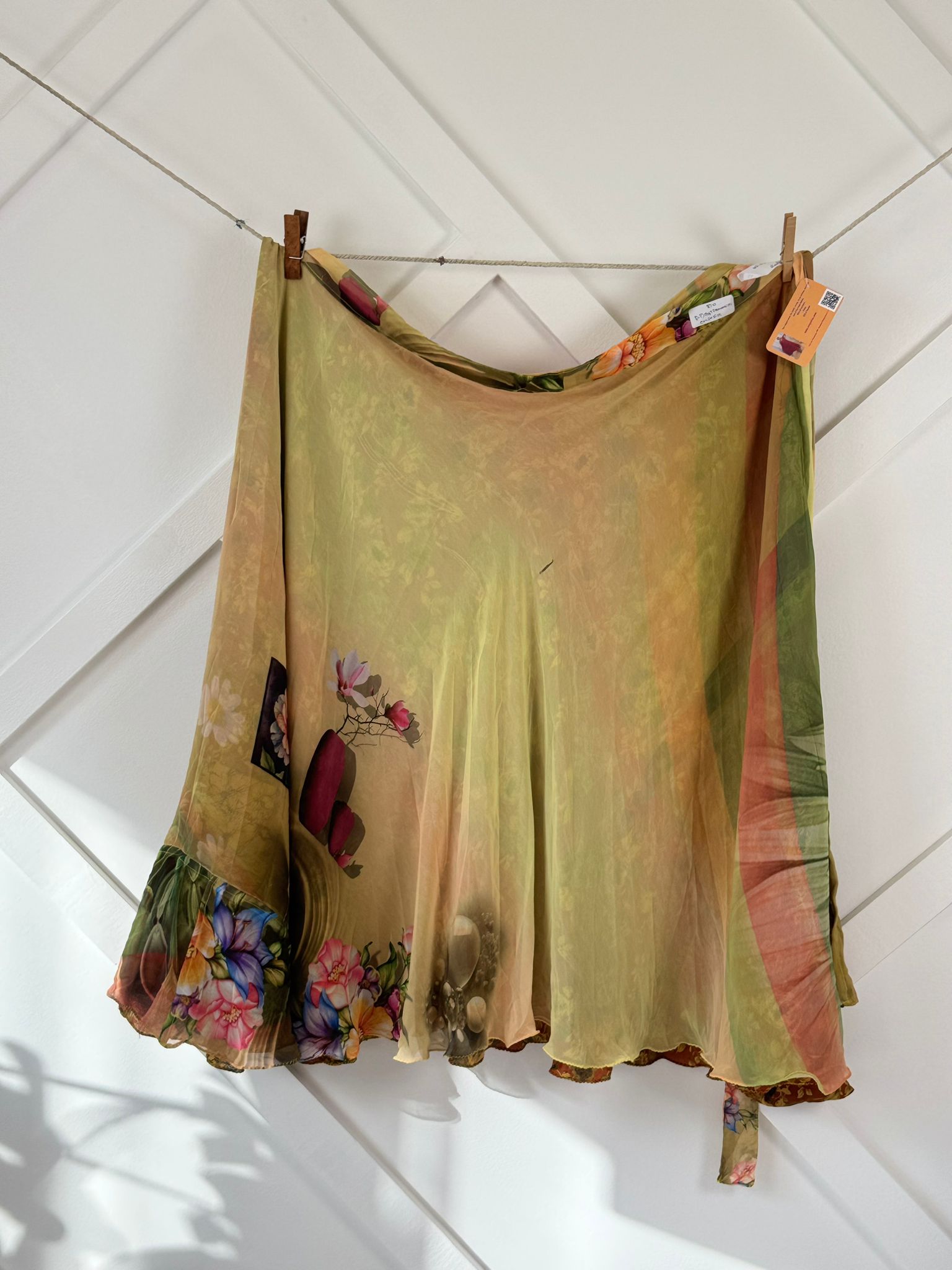 Digital print Premium XL Ankle skirt - M046 - Rangeelaa - Fairtrade Sustainable Women's Clothingsaree wrap skirts