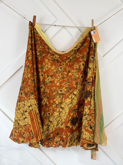 Digital print Premium XL Ankle skirt - M046 - Rangeelaa - Fairtrade Sustainable Women's Clothingsaree wrap skirts