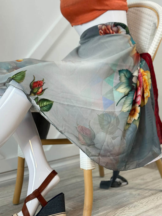 Digital print Premium XL mini skirt-ES005 - Rangeelaa- Fairtrade Sustainable Women's Clothingskirts