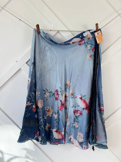 Dola Silk Digital print Premium Regular Ankle skirt - AS017 - Rangeelaa - Fairtrade Sustainable Women's Clothingsaree wrap skirts