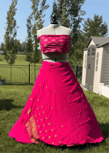 Embroidery Premium Goddess Skirt - 003 - Rangeelaa - Fairtrade Sustainable Women's Clothingsaree wrap skirts