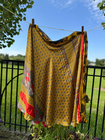 Festive Regular Ankle - A09 - Rangeelaa - Fairtrade Sustainable Women's Clothingsaree wrap skirts