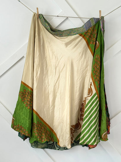 Festive Regular Ankle Patch work Wrap Skirt-CS008 - Rangeelaa- Fairtrade Sustainable Women's Clothingskirts