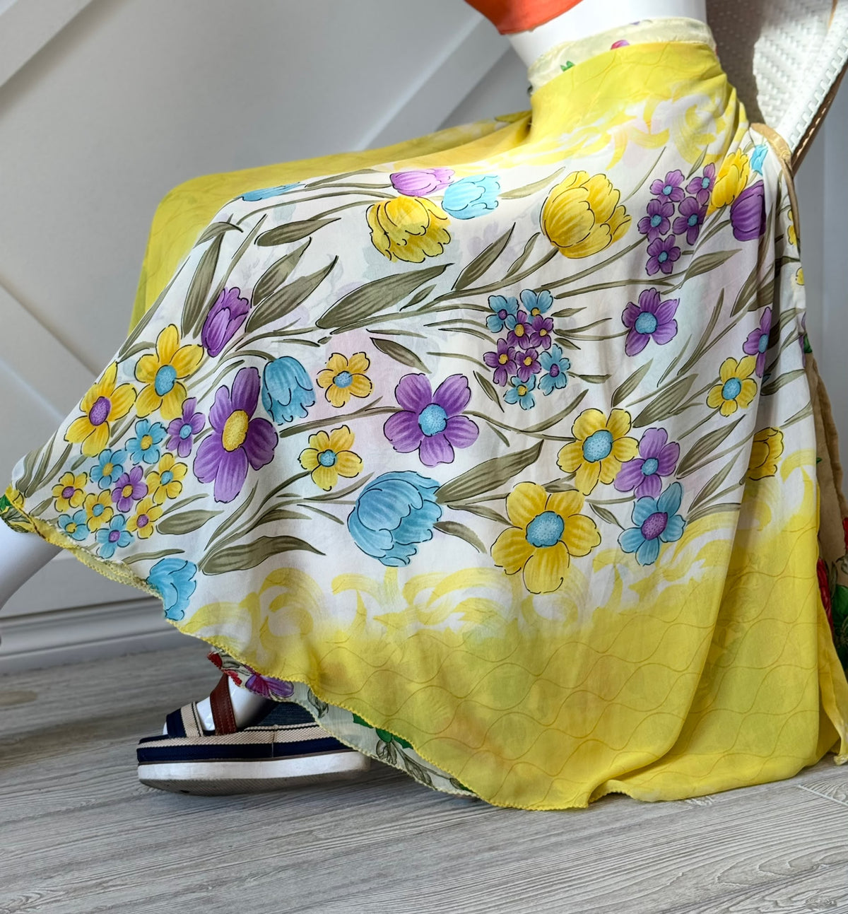 Festive Regular ankle skirt-CS060 - Rangeelaa- Fairtrade Sustainable Women's Clothingskirts