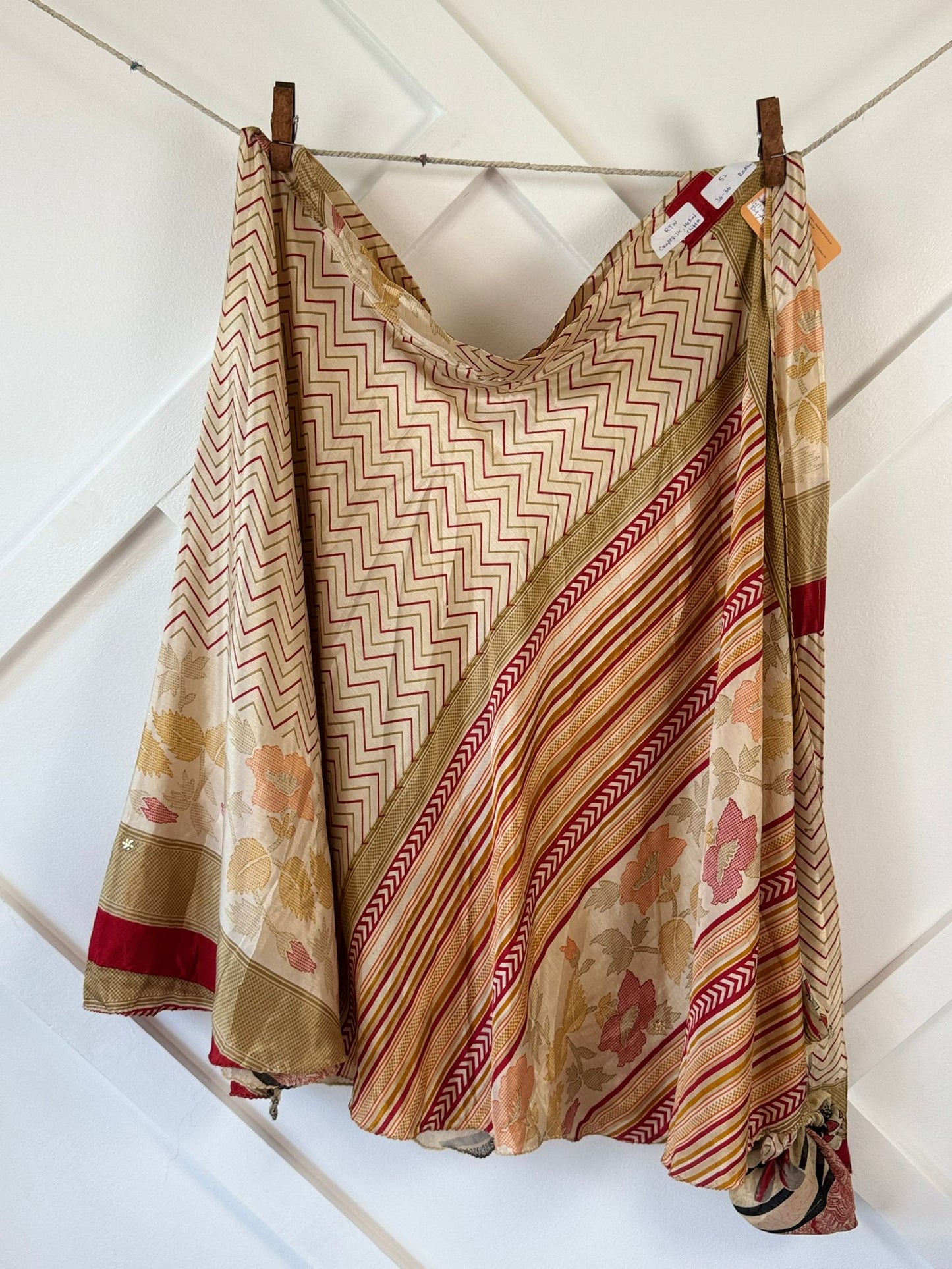 Festive Regular Ankle skirt - M001 - Rangeelaa - Fairtrade Sustainable Women's Clothingsaree wrap skirts