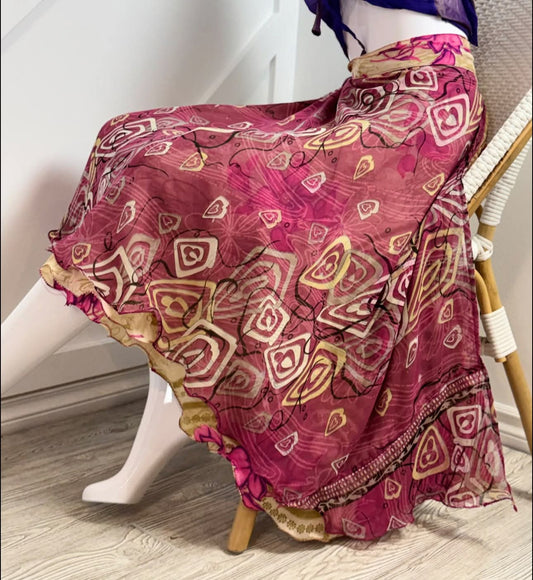 Festive Regular Calf-140 - Rangeelaa- Fairtrade Sustainable Women's Clothingsaree wrap skirts