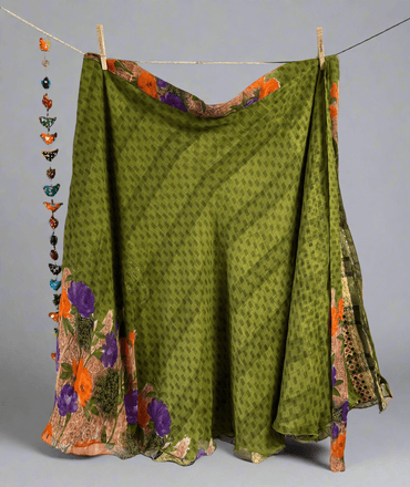 Festive Regular Calf - FP002 - Rangeelaa - Fairtrade Sustainable Women's Clothingsaree wrap skirts