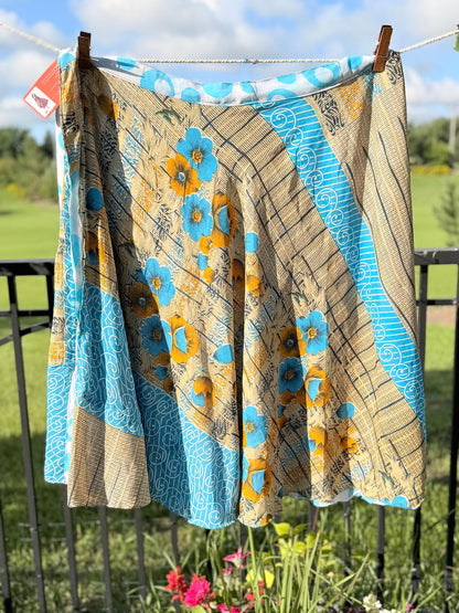 Festive Regular Calf - FR025 - Rangeelaa - Fairtrade Sustainable Women's Clothingsaree wrap skirts