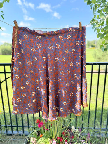 Festive Regular Calf - J0118 - Rangeelaa - Fairtrade Sustainable Women's Clothingsaree wrap skirts