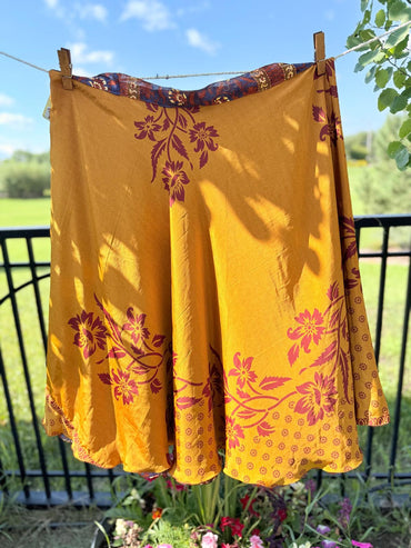 Festive Regular Calf - J0118 - Rangeelaa - Fairtrade Sustainable Women's Clothingsaree wrap skirts