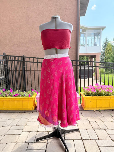 Festive Regular Calf - J0123 - Rangeelaa - Fairtrade Sustainable Women's Clothingsaree wrap skirts