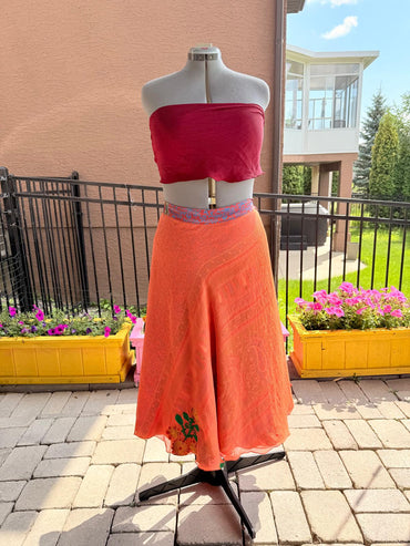Festive Regular Calf - J0140 - Rangeelaa - Fairtrade Sustainable Women's Clothingsaree wrap skirts