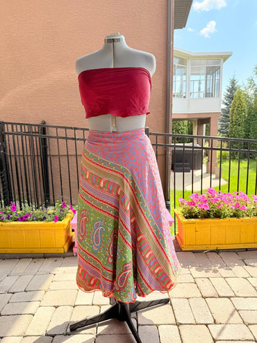 Festive Regular Calf - J0140 - Rangeelaa - Fairtrade Sustainable Women's Clothingsaree wrap skirts