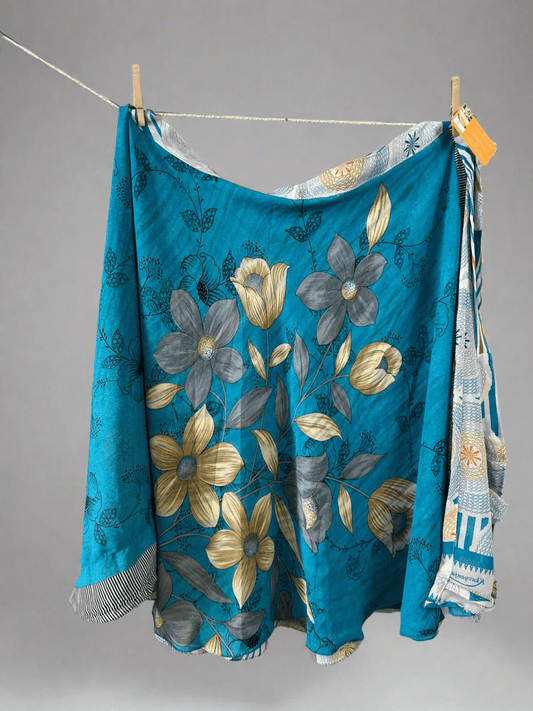 Festive Regular Calf N021 - Rangeelaa - Fairtrade Sustainable Women's Clothingsaree wrap skirts