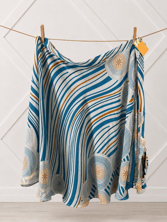 Festive Regular Calf N021 - Rangeelaa- Fairtrade Sustainable Women's Clothingskirts