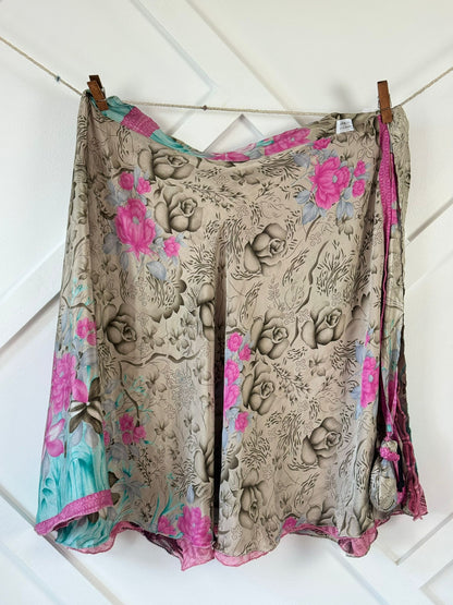 Festive Regular Calf skirt - M076 - Rangeelaa - Fairtrade Sustainable Women's Clothingsaree wrap skirts