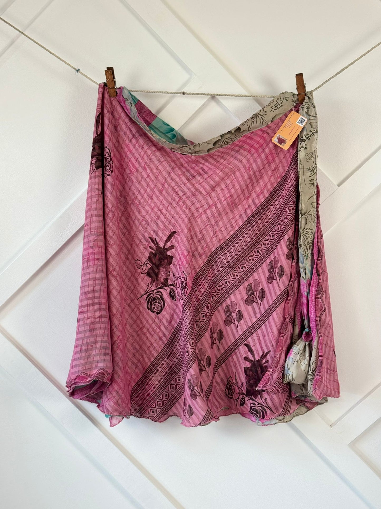 Festive Regular Calf skirt - M076 - Rangeelaa - Fairtrade Sustainable Women's Clothingsaree wrap skirts
