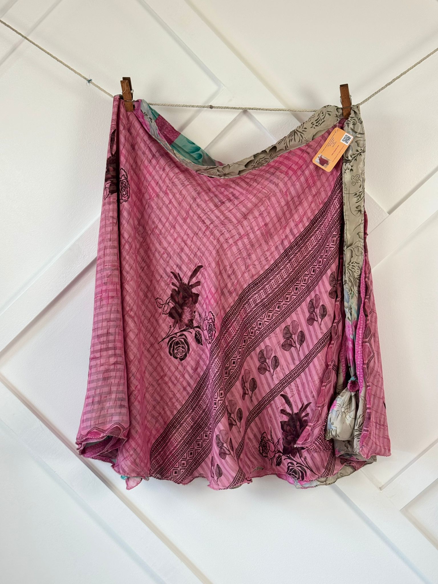 Festive Regular Calf skirt - M076 - Rangeelaa - Fairtrade Sustainable Women's Clothingsaree wrap skirts