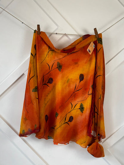 Festive Regular Calf skirt - M078 - Rangeelaa - Fairtrade Sustainable Women's Clothingsaree wrap skirts