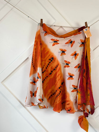 Festive Regular Calf skirt - M078 - Rangeelaa - Fairtrade Sustainable Women's Clothingsaree wrap skirts