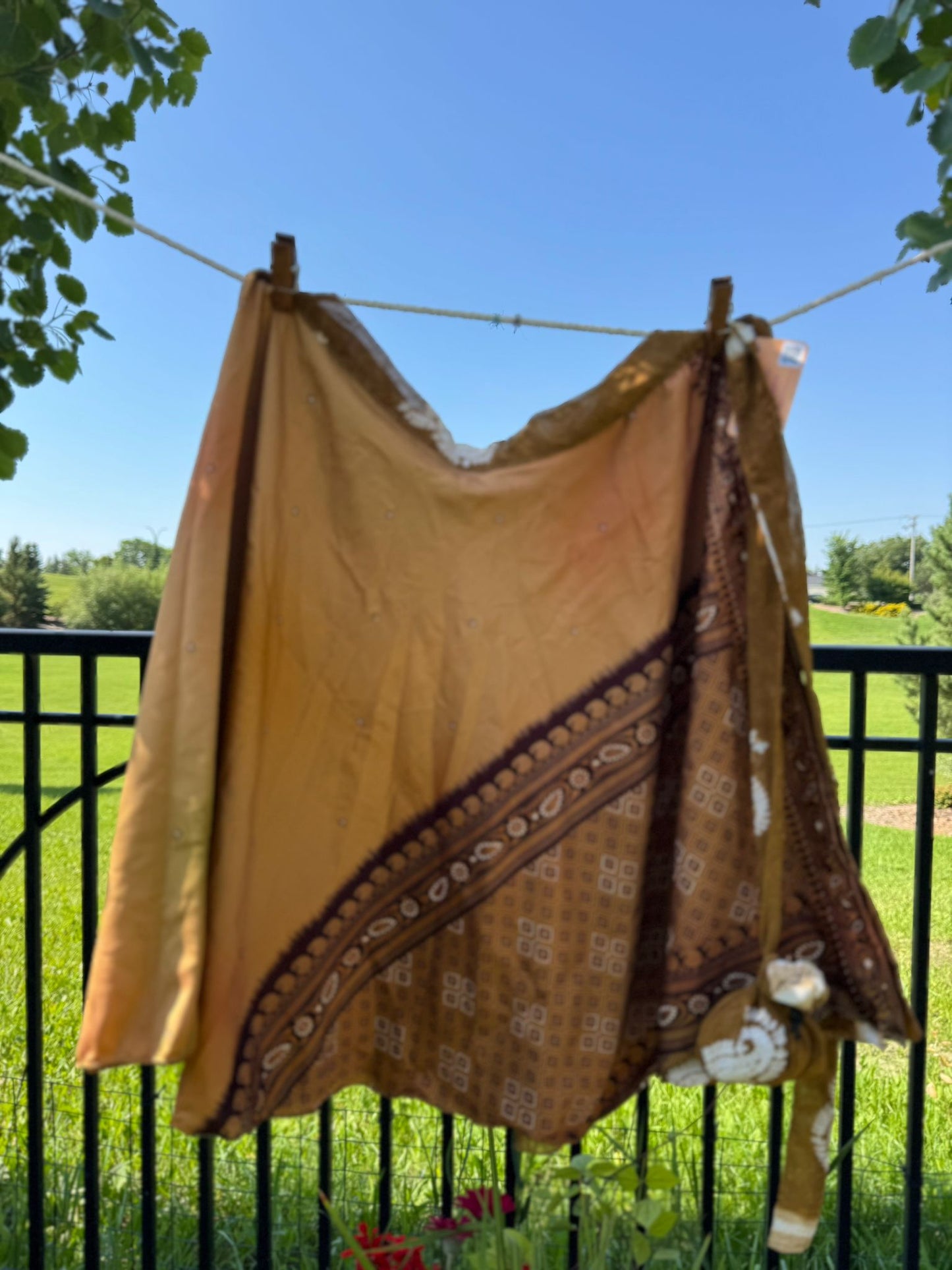 Festive Regular Tea - A012 - Rangeelaa - Fairtrade Sustainable Women's Clothingsaree wrap skirts