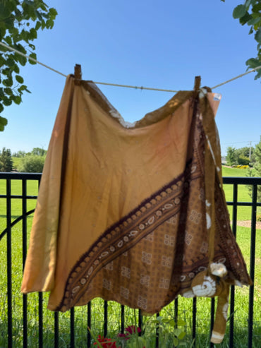 Festive Regular Tea - A012 - Rangeelaa - Fairtrade Sustainable Women's Clothingsaree wrap skirts