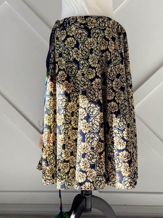 Festive Regular Tea Drawstring Skaya Straight Skirt-IS008 - Rangeelaa- Fairtrade Sustainable Women's Clothing