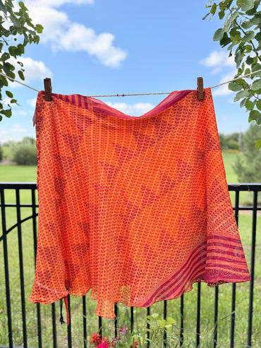 Festive Regular Tea R03 - Rangeelaa - Fairtrade Sustainable Women's Clothingsaree wrap skirts