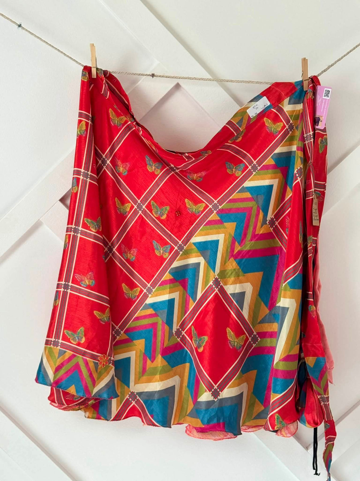 Festive Regular Tea skirt-ES003 - Rangeelaa- Fairtrade Sustainable Women's Clothingskirts