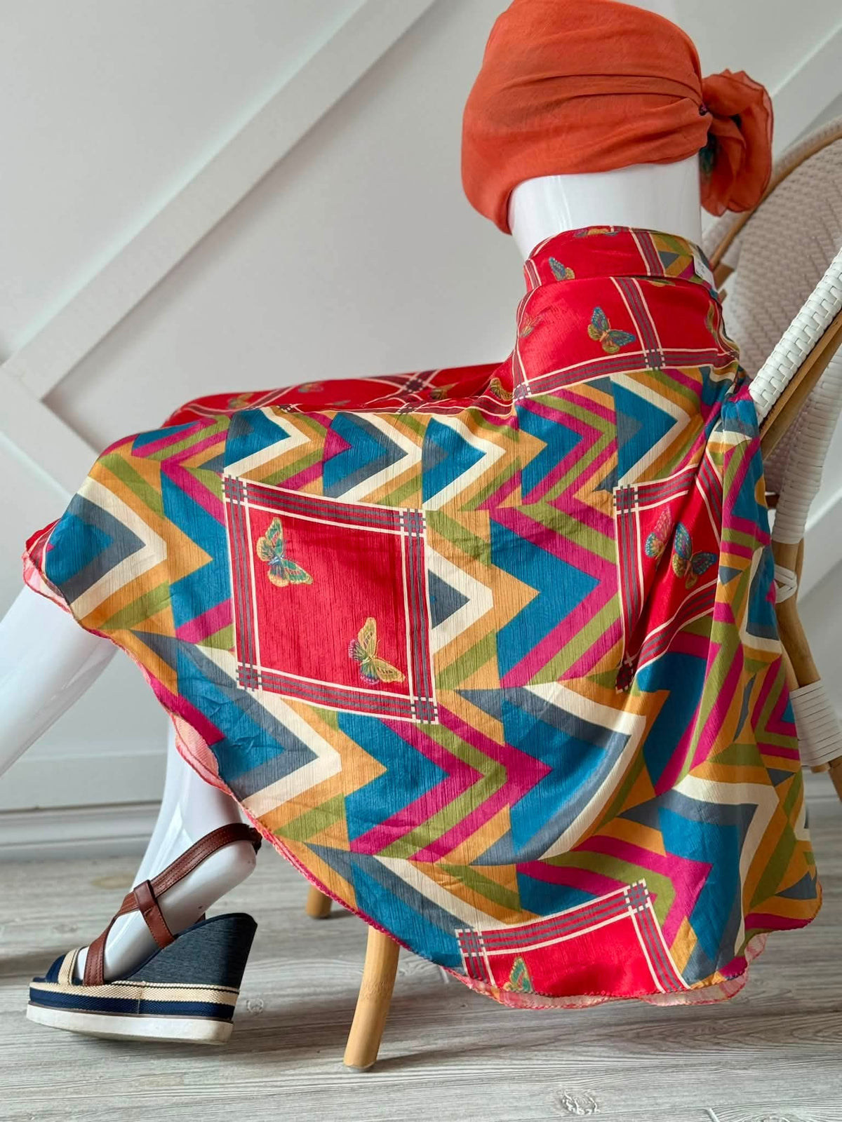 Festive Regular Tea skirt-ES003 - Rangeelaa- Fairtrade Sustainable Women's Clothingskirts