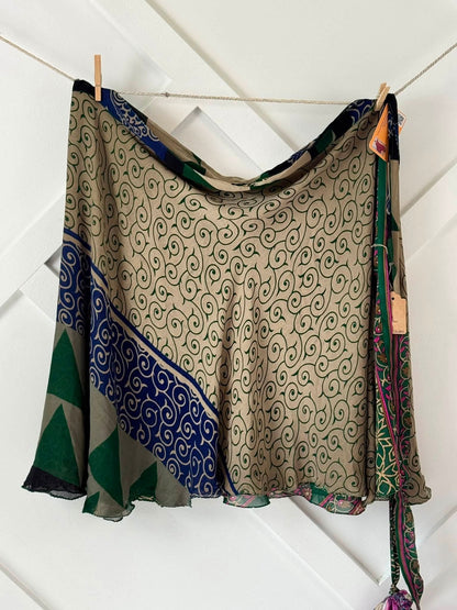 Festive Regular Tea skirt-ES028 - Rangeelaa- Fairtrade Sustainable Women's Clothingskirts