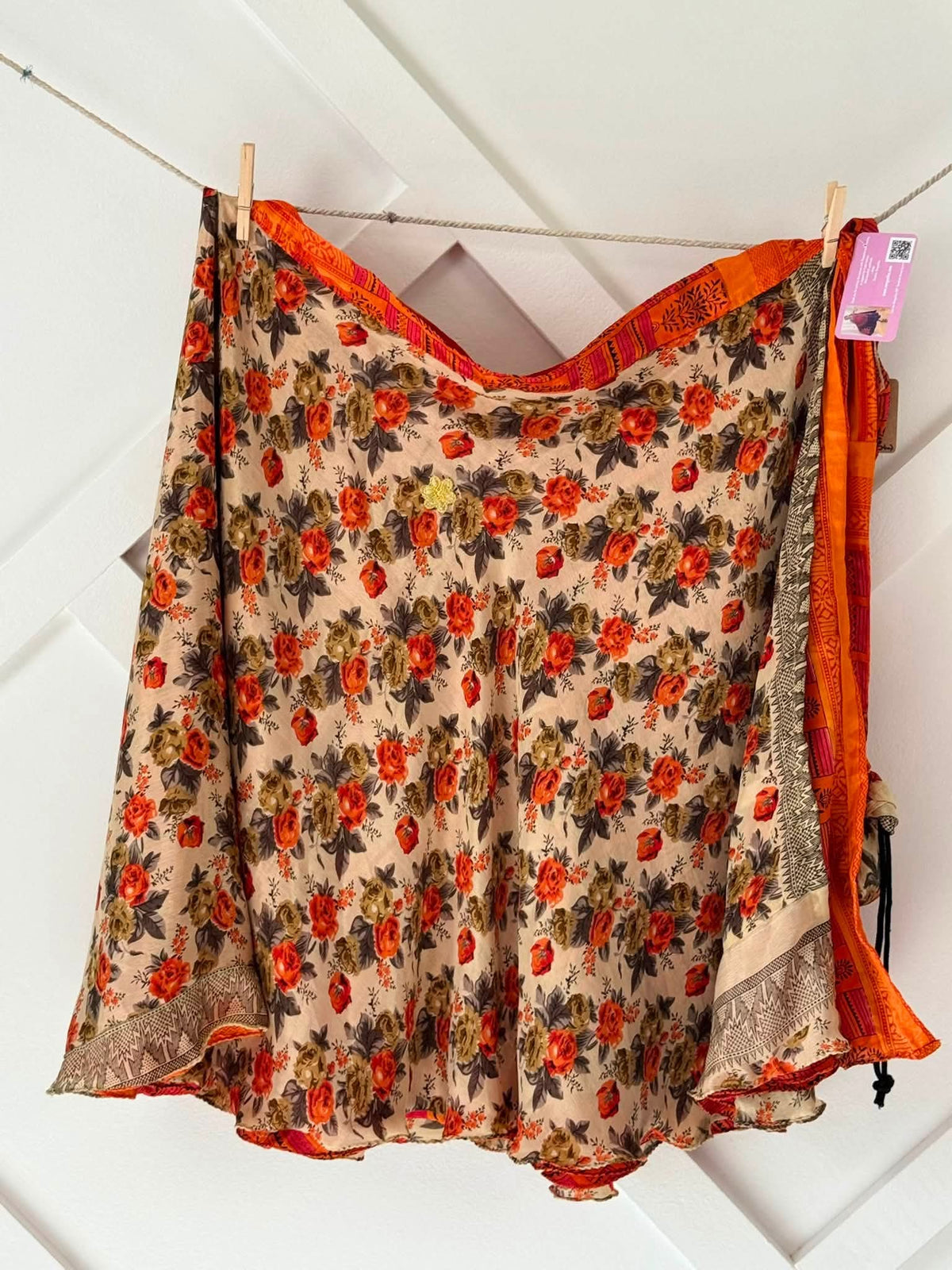 Festive Regular Tea skirt-ES031 - Rangeelaa- Fairtrade Sustainable Women's Clothingskirts