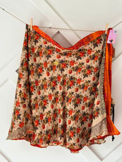 Festive Regular Tea skirt-ES031 - Rangeelaa- Fairtrade Sustainable Women's Clothingskirts