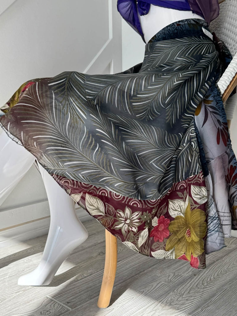 Festive Regular Tea skirt-HS027 - Rangeelaa- Fairtrade Sustainable Women's Clothingskirts
