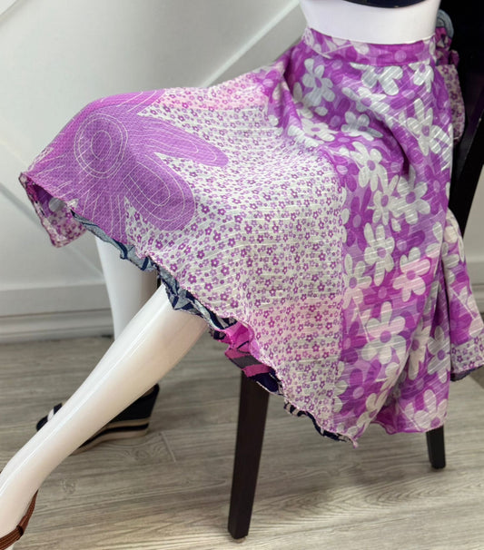 Festive Regular Tea skirt - M023 - Rangeelaa - Fairtrade Sustainable Women's Clothingsaree wrap skirts