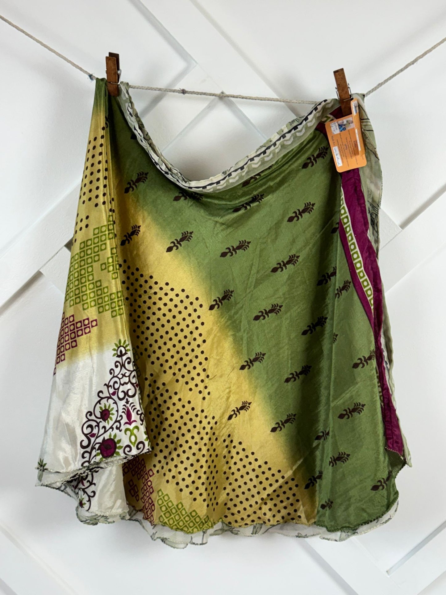 Festive Regular Tea skirt - M024 - Rangeelaa - Fairtrade Sustainable Women's Clothingsaree wrap skirts
