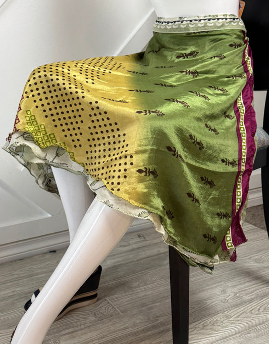 Festive Regular Tea skirt - M024 - Rangeelaa - Fairtrade Sustainable Women's Clothingsaree wrap skirts
