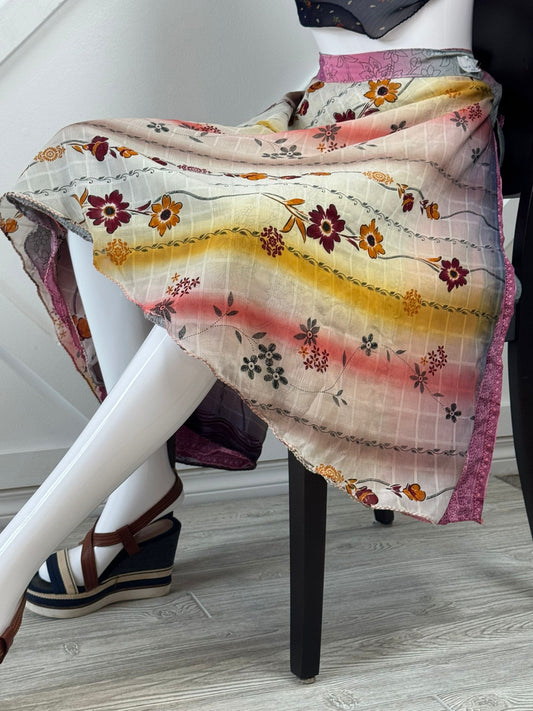 Festive Regular Tea skirt - M031 - Rangeelaa - Fairtrade Sustainable Women's Clothingsaree wrap skirts