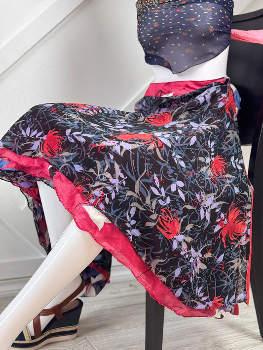 Festive Regular Tea skirt - M032 - Rangeelaa - Fairtrade Sustainable Women's Clothingsaree wrap skirts