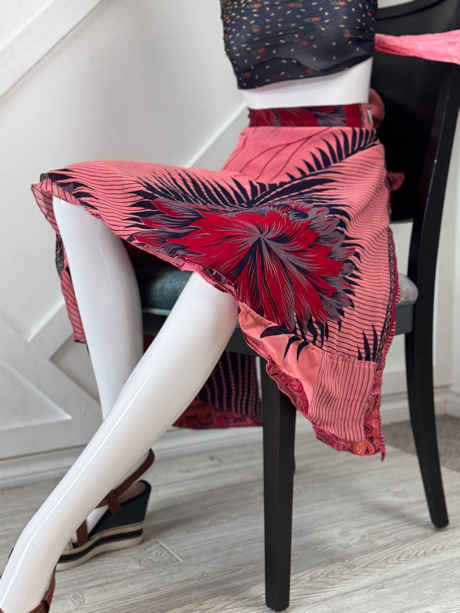 Festive Regular Tea skirt - M048 - Rangeelaa - Fairtrade Sustainable Women's Clothingsaree wrap skirts